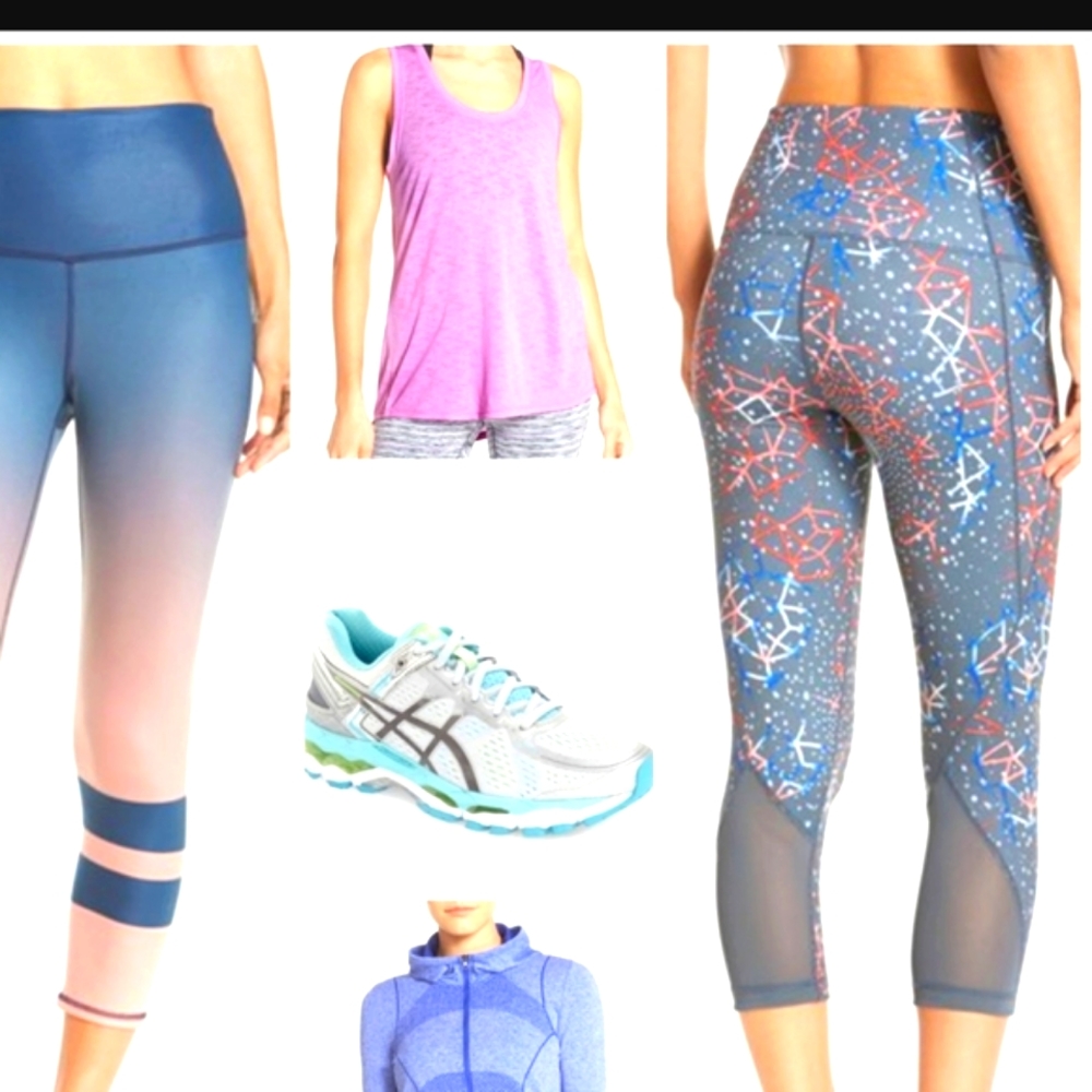 FUN/RARE gently-used Zella "Firework" mesh legging